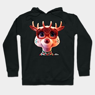 Cute Christmas Reindeer Hoodie